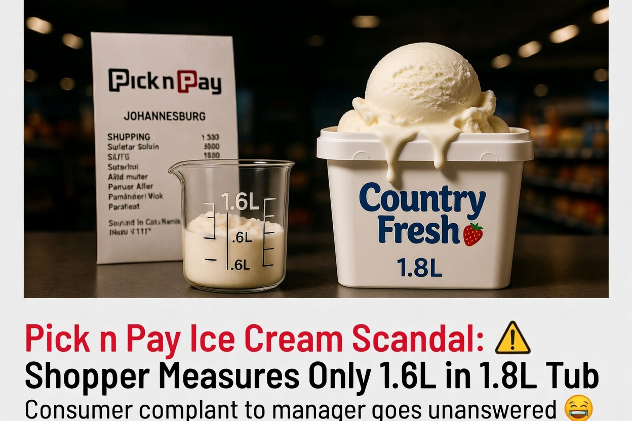 WATCH: Pick n Pay Ice cream scandal - buckets becoming smaller than advertised!